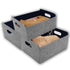 Welaxy storage & organize Navy x 3 Welaxy Storage Baskets 3-piece Collapsible Felt Storage bin Foldable Shelf