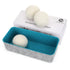Welaxy storage & organize Turquoise Welaxy Deep felt storage box with 3-piece XL Size Organic Premium New Zealand nature wool dryer balls Fabric Softener for laundry prevent wrinkles reduce static