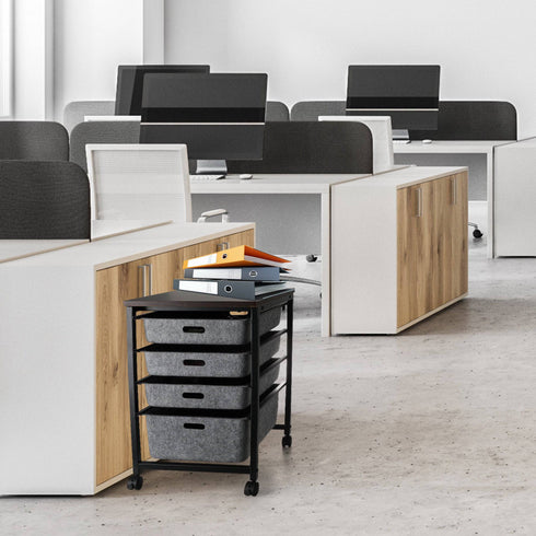 Welaxy storage & organize Welaxy 4-Felt Drawer Rolling Storage Cart