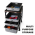 Welaxy storage & organize Welaxy 4-Felt Drawer Rolling Storage Cart