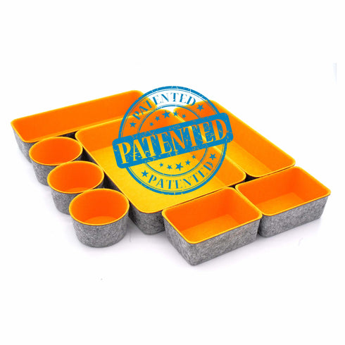 Welaxy storage & organize Welaxy 8-piece Office supplies Drawer organizers trays storage bins circles