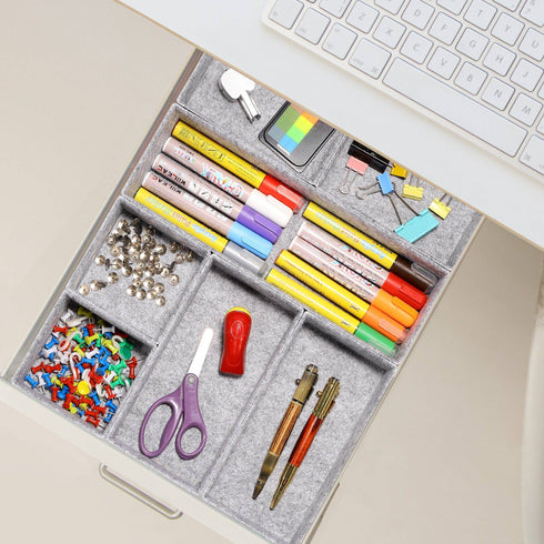 Welaxy storage & organize Welaxy Deluxe drawer organizers multi-purpose storage box luxury gifts 7-piece Style C