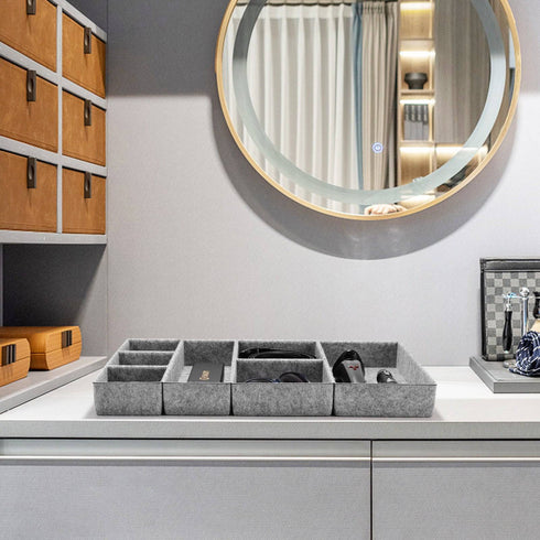 Welaxy storage & organize Welaxy Deluxe drawer organizers trays 7-piece Style B