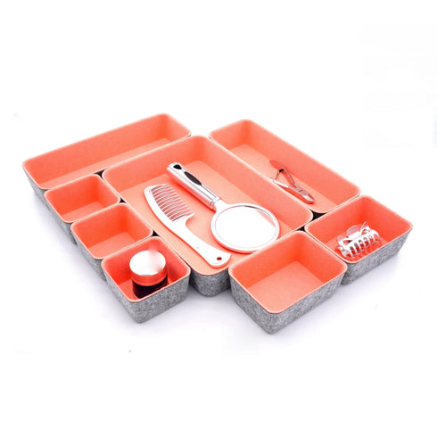 Welaxy storage & organize Welaxy Drawer organizers bins trays catchall tray gift idea 8-piece rectangular