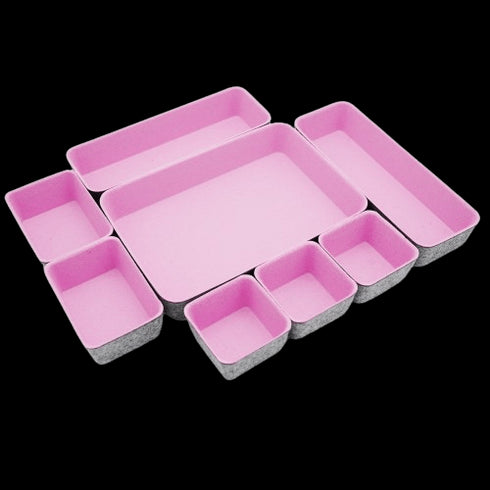 Welaxy storage & organize Welaxy Drawer organizers bins trays catchall tray gift idea 8-piece rectangular