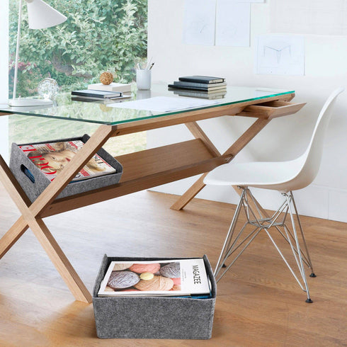 Welaxy storage & organize Welaxy Storage Baskets 3-piece Collapsible Felt Storage bin Foldable Shelf