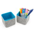 Welaxy Turquoise Welaxy Office drawer organizers box 2-piece stylish simple cute storage bins